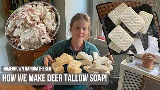 How We Make Deer Tallow Soap (Plus experimenting with homemade lye from wood ash)