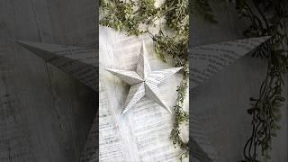 Diy book page stars - easy paper stars to make for your Christmas decor #Christmascrafts #christmas