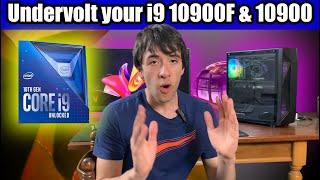 Undervolt your i9 10900 & 10900F for more FPS! (Even on Locked Motherboards) - Tutorial