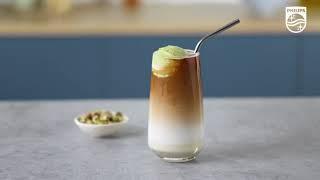 Iced Pistachio Coffee - with Philips Fully Automatic Espresso Machine