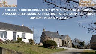 France, Passais Villages: Beautifully Renovated Property with Two Houses and Outbuildings €299,900