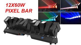 NEW STAGE LIGHT 12x60w Zoom Pixel Beam Bar LED Moving Head Light