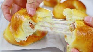 The Most Delicious Ham & Cheese Bread (2 Minutes dough)  Super East and Tasty  ▏Gabaomom Cuisine