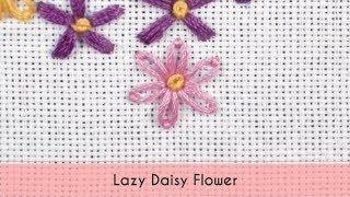 Lazy Daisy Flower | Beginner Embroidery Tutorial