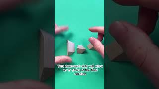 How to form a Pyramid using three pieces of small wood / brain teaser 55 #shorts