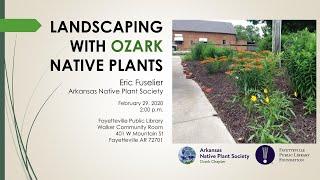 Landscaping With Ozark Native Plants (February 29, 2020)