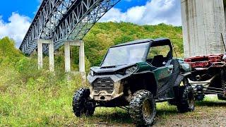 AMAZING WEST VIRGINIA TRAILS IN MY CAN AM  COMMANDER 1000R | BRIDGE - CAVE - RAFTING & VIEWS!!