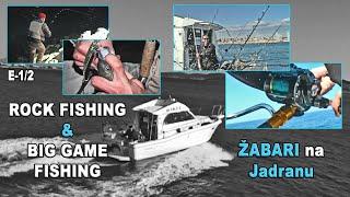 Žabari na Jadranu - na BRANCINE i TUNIDE, Rock Fishing & Big Game Fishing E-1/2 / VSP Igor Pavičić