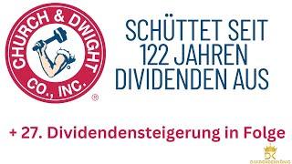 Church & Dwight Aktie erhöht wieder die Dividende - Dividenden seit 122 Jahren