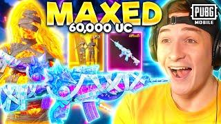 $60,000 UC MAXED MUMMY GLACIER ULTIMATE SET! PUBG MOBILE