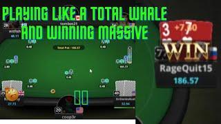 Crushing online POKER HOME GAME while playing like whale     