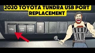 2020 TOYOTA TUNDRA USB PORT REPLACEMENT TUTORIAL EASY