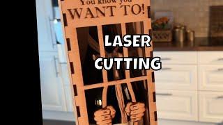 Laser cutting a wine box on the XTOOL 10w