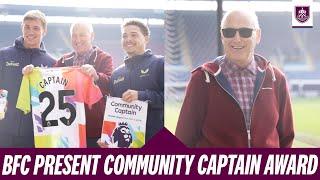 Burnley FC Players Present Premier League Community Captain Award | Burnley FC In The Community