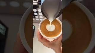 Watch me make the perfect heart latte art