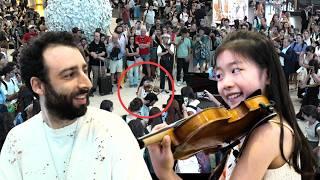 Pirates of the Caribbean BEST version - 10-year old violinist SHOCKS the whole airport! 