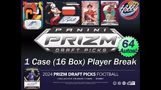 2024 Panini PRIZM DRAFT PICKS FOOTBALL 1 Case (16 Box) PLAYER Break #1 eBay 01/06/25