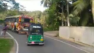 Weli rajini bus වැලි රැජින හෝන් එක ගහල පහු කරන ගැම්ම කෝමද