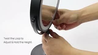 HOW TO ASSEMBLE THE OMIRO LED MIRROR WITH STAND