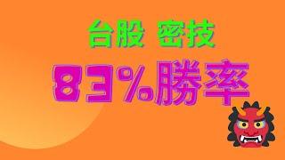 台股，勝率達83.3%的技巧
