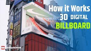 How it Works 3D DIGITAL BILLBOARD ADS #3dscreen #advertising  #price #allovertheworld #building