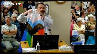 ‘Gays Against Groomers' Member Rips Up Pride Flag, Calls It 'Flag Of Perverts’