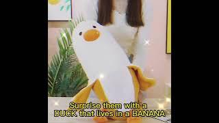 Banana duck plushie