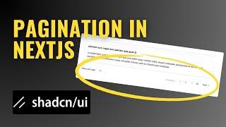 How to Create Pagination in Next.js with Shadcn UI