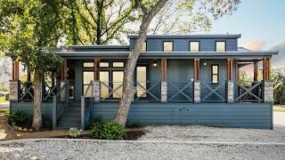 Absolutely Gorgeous Explore Cozy Tiny House with a Fireplace and Modern Design