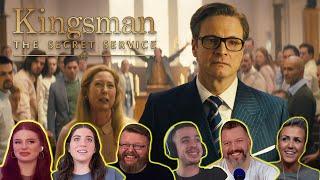 HARRY KILLING A CHURCH FULL OF PEOPLE! | Reaction Compilation for Kingsman: The Secret Service