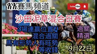 2024年9月22日沙田泥草混合日赛(過關精選)