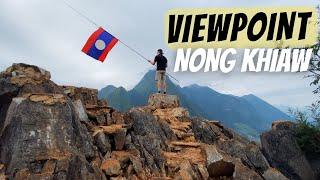 Viewpoint Pha Daeng in Nong Khiaw. Wandern im Norden Laos.