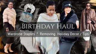 SOME BIRTHDAY GIFTS | EASILY ELEVATE WITH SHAWLS & PONCHOS | DECOR TIPS #fashion #styletips