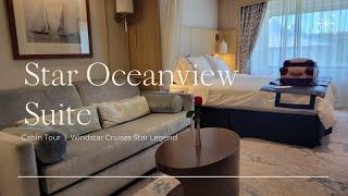 Cabin 437 Star Oceanview Suite Cabin Tour / Star Legend / Windstar Cruises