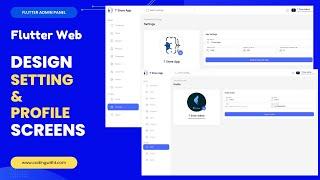 How to Design Profile & Settings Screens | Responsive E-commerce Admin Panel UI Tutorial