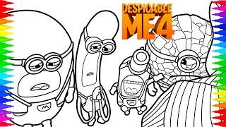 Despicable Me 4 Mega Minions Retired Coloring Page