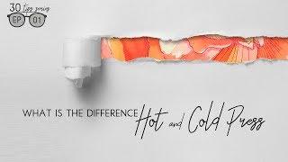 Difference Between Hot Press Paper and Cold Press Paper (Watercolor Beginner's Series EP.#01)