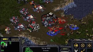 StarCraft: Brood War - 1 Terran vs 5 Protoss & 2 Zerg ( vs 7 computers ) - Map: Big Game Hunters