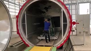 FINAL STAGE OF LAMINATED GLASS - AUTOCLAVE