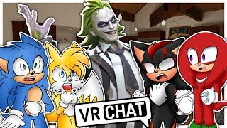 Team Movie Sonic Meets Beetlejuice In VR CHAT!!