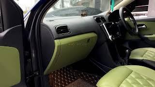 Volkswagen Ameo modified Interior. Mehandi Green color interiors | RCONCEPT CAR JEWELS | CHENNAI.