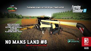 No Man's Land/#8/First Harvest/Buying 600 Chickens/Plowing/Sowing/Planting Trees/FS22 4K Timelapse