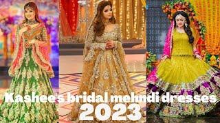 kashees bridal mehndi dresses 2023/kashees bridal dresses/ kashees mehndi dresses.