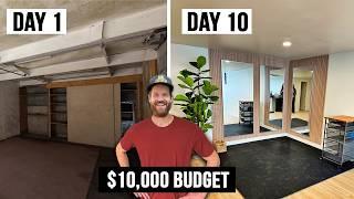 AMAZING DIY Basement Renovation ($10,000 Budget)