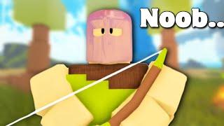 Training A NOOB In Booga Booga.. (ROBLOX)