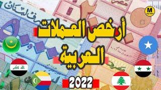 أرخص العُملات العربية 2022- دول على حافة الانهيار