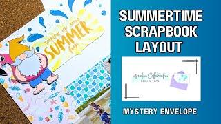 Mystery Envelope Challenge/Double Page Scrapbook Layout