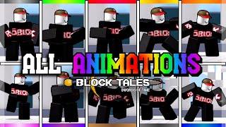 Block Tales | How To Get Different Animations + All Animations Showcase - Block Tales (Demo 1)