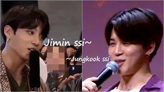 Compilation of Jungkook calling ‘Jimin ssi’, Jimin calling 'Jungkook ssi'