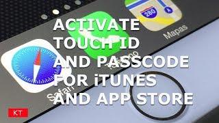 Activate touch id only for iTunes and App store for downloading or purchasing apps